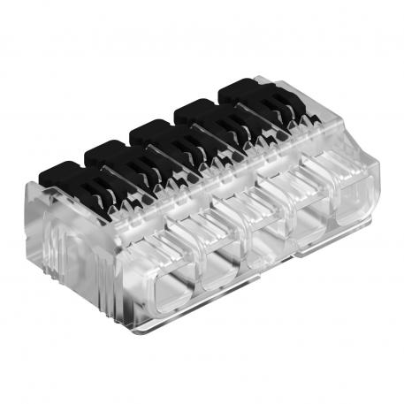 Universal lever terminal block, 5-pole